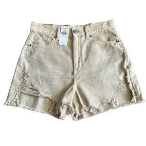 NEW American Eagle Women's Distressed High Waist Frayed Hem Shorts Sz. 4‎